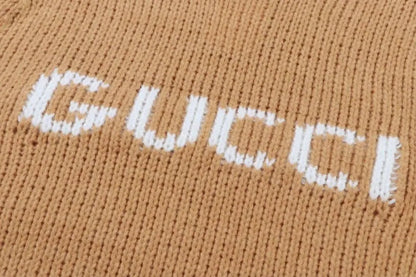 Letter Chunky Knit Sweater