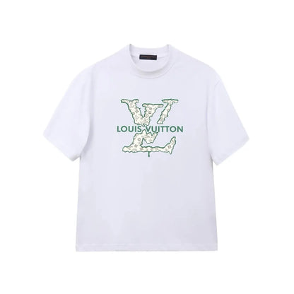 Green Outline Print T-shirt