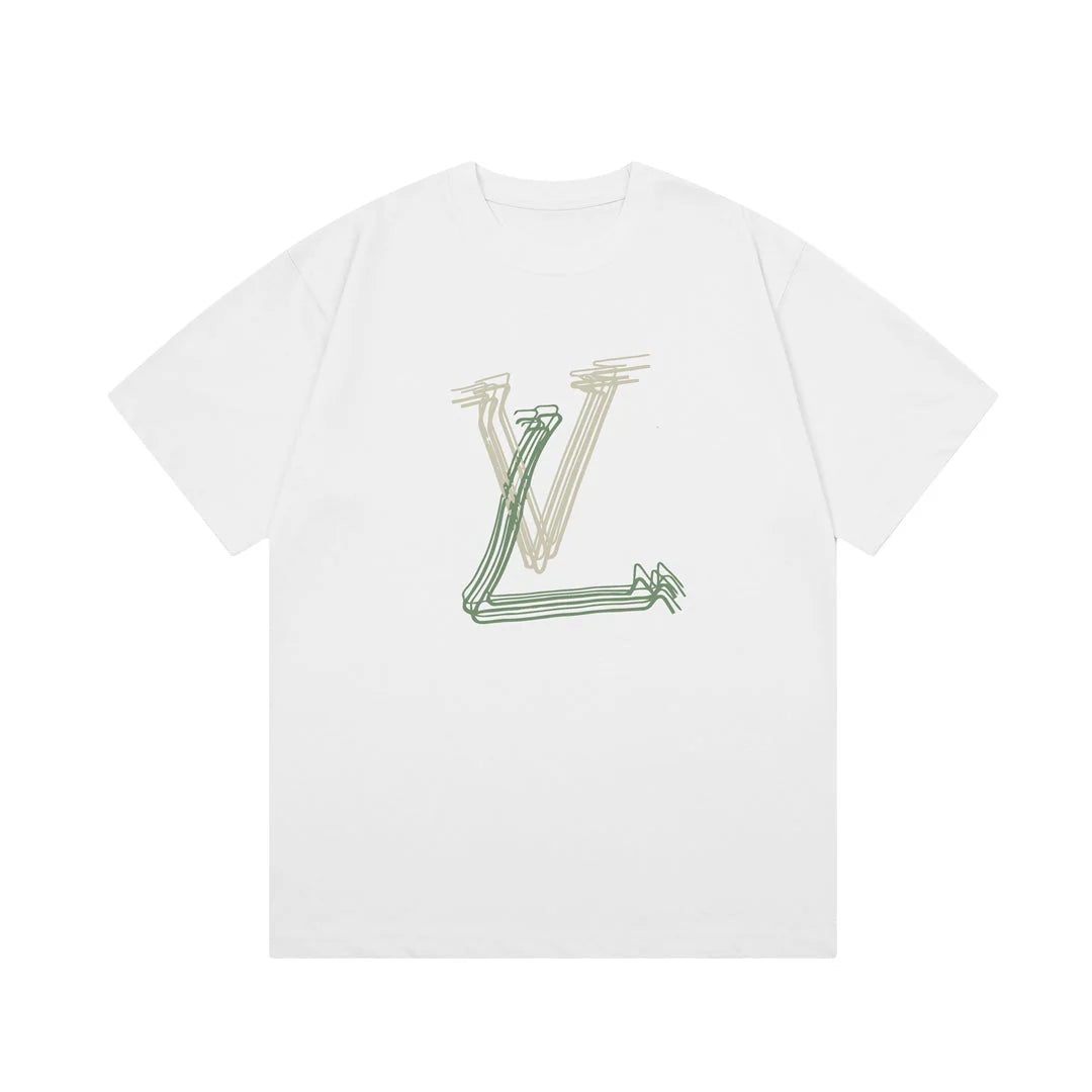 Graffiti Curve Print T Shirt