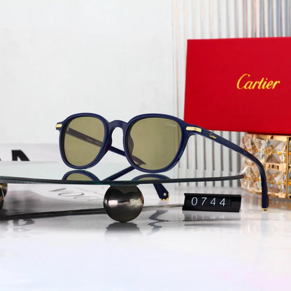 Vintage Round Thin Frame Sunglasses