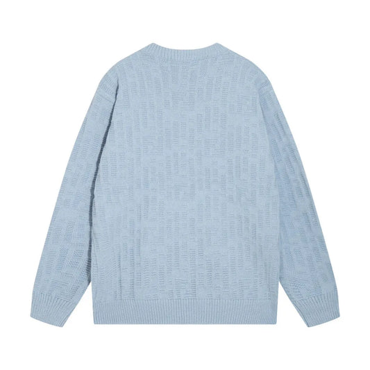 Tone‑on‑Tone Jacquard Sweater