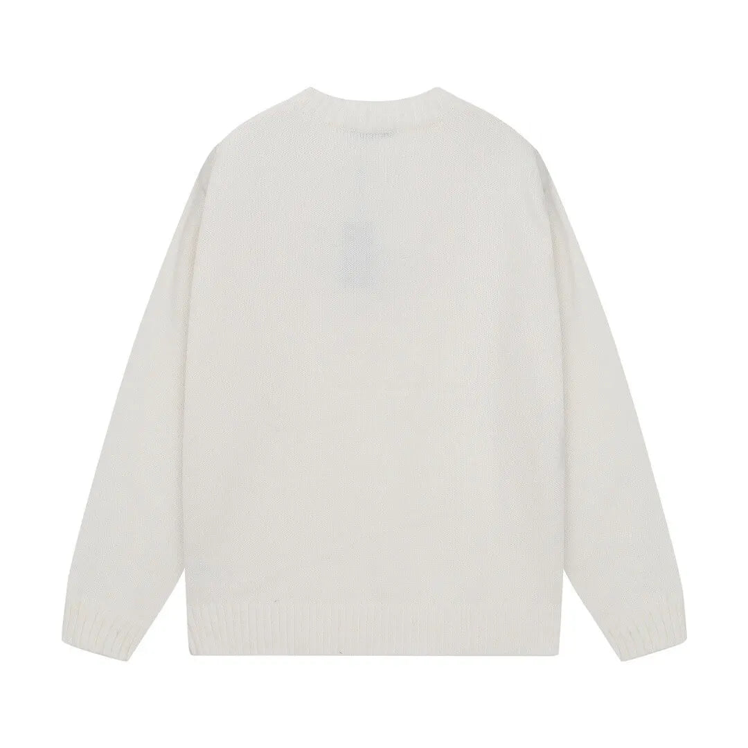 Tone‑on‑Tone Cream Sweater