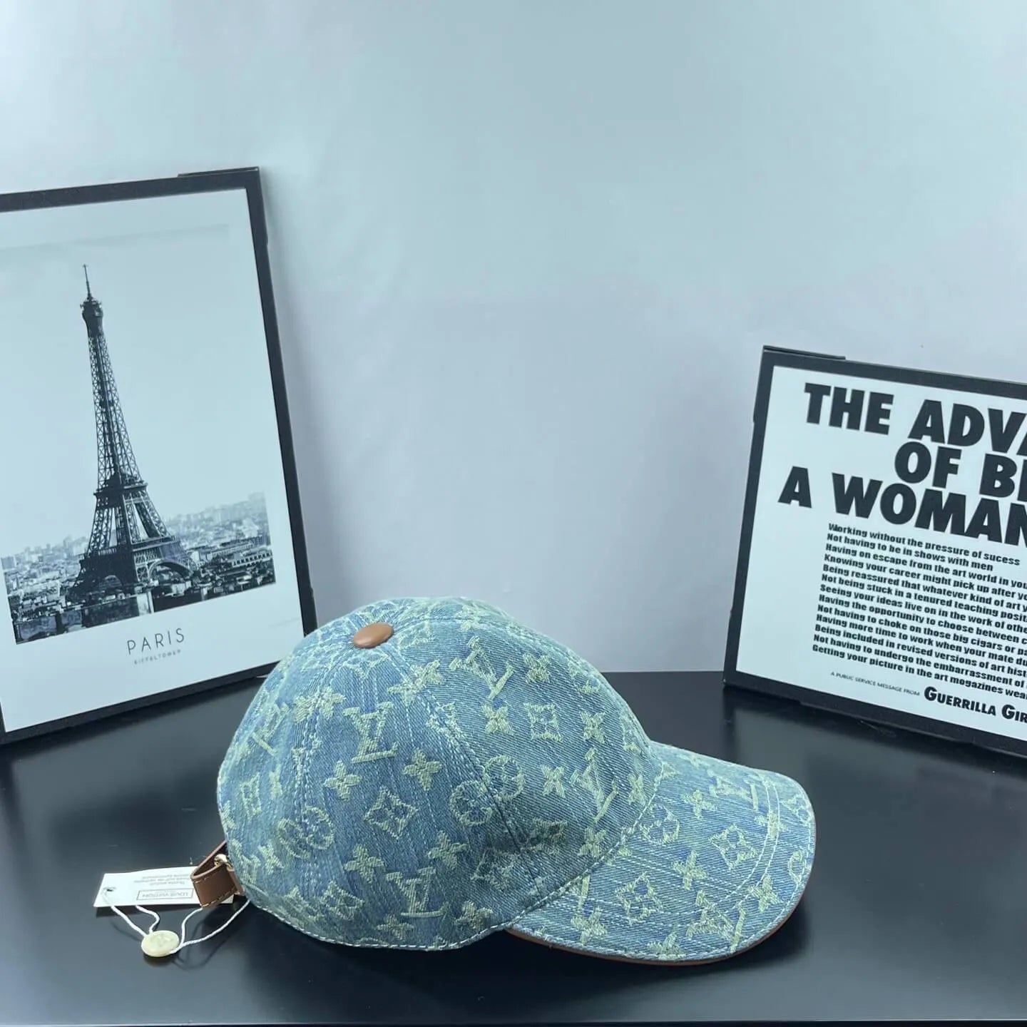 Denim Jacquard Webbing Baseball Cap