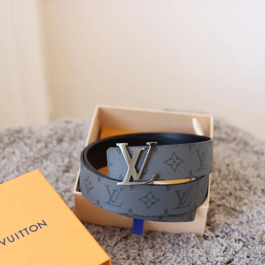 Grey-Blue Embossed Belt