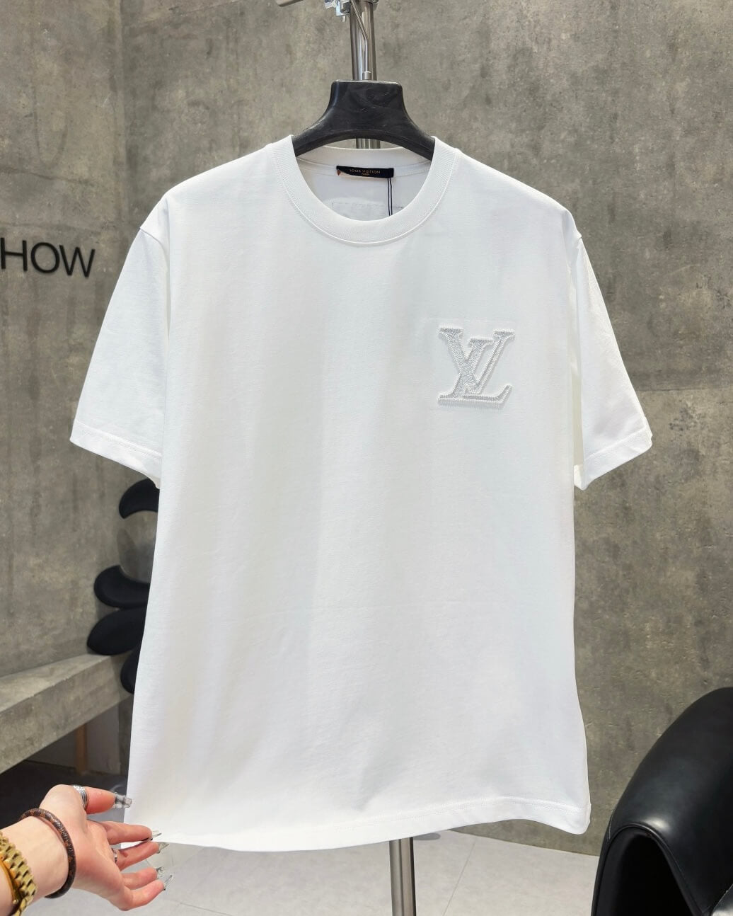 Delicate Full Pattern Embroidery T-Shirt