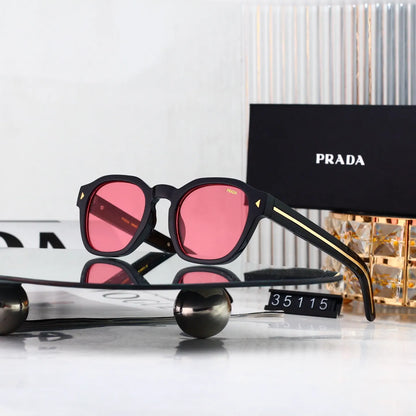 Side Temple Patchwork Sunglasses