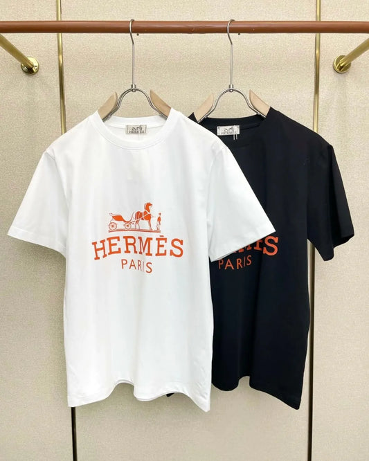 Orange Pattern Print T-Shirt