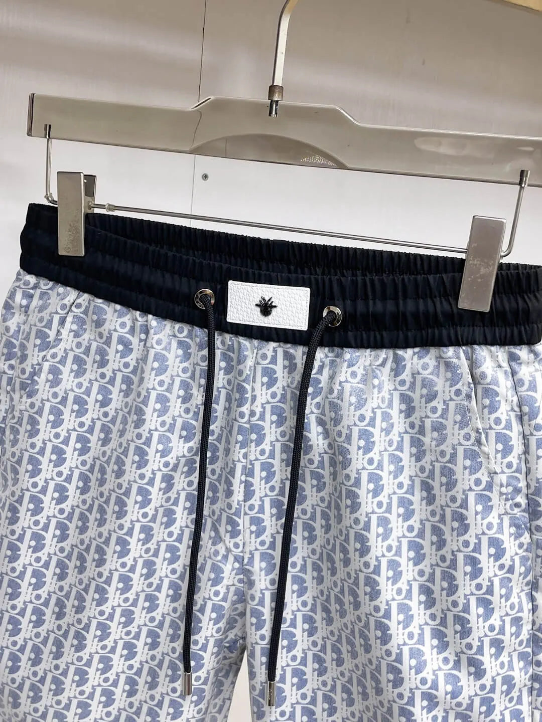 Label Badge Monogram Printed Shorts