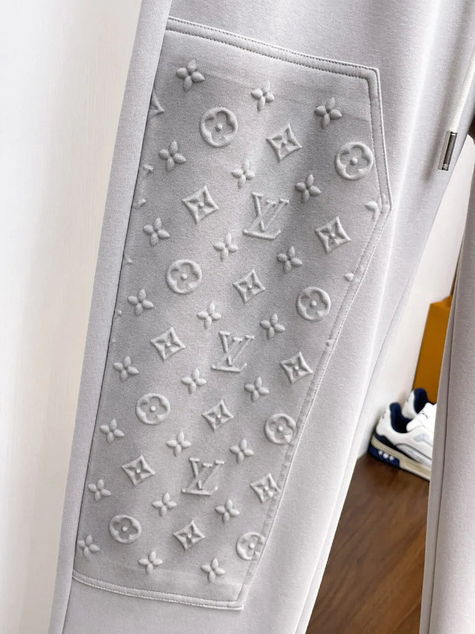 Patchwork Embossed Monogram Pants