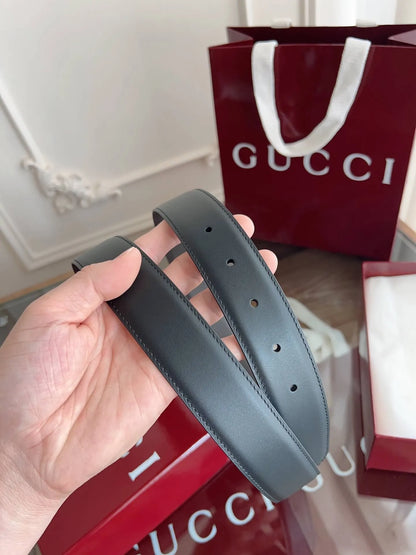 Minimalist Vintage Square-Buckle Belt