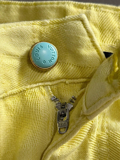 Embossed Texture Denim Shorts