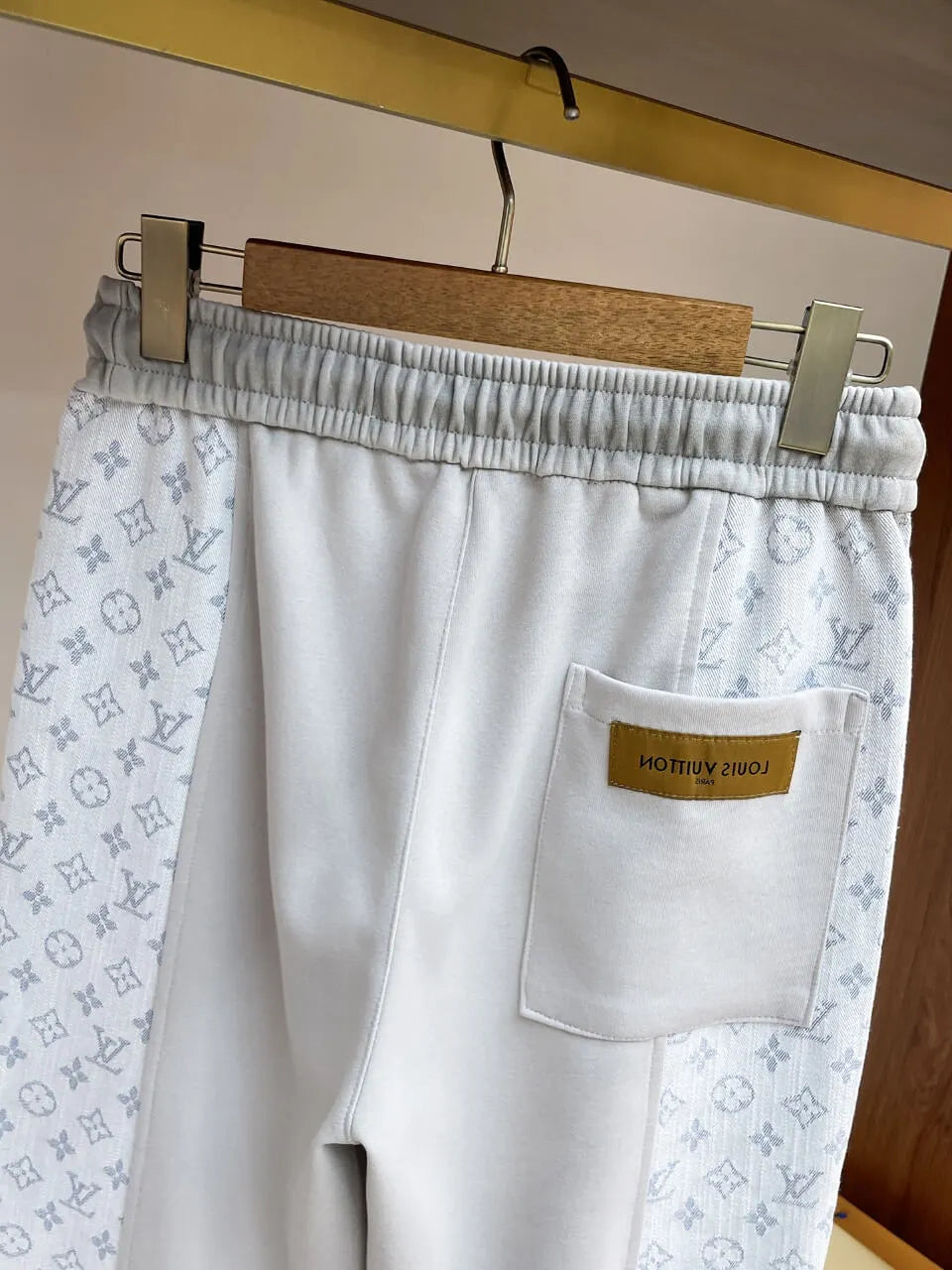 Monogram Color‑Block Straight‑Leg sweatpants