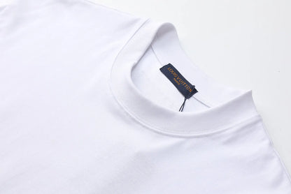 Blue Circular Letter T-Shirt