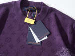 Gradient Jacquard LetterT-Shirt