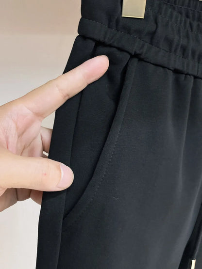 Triangle Metal Badge Jogger Pants