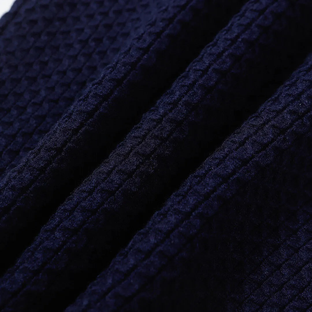 Cable‑Knit Stripe Sweater