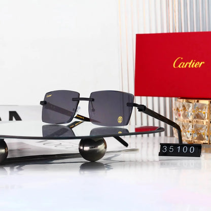 Rimless Business Square Sunglasses