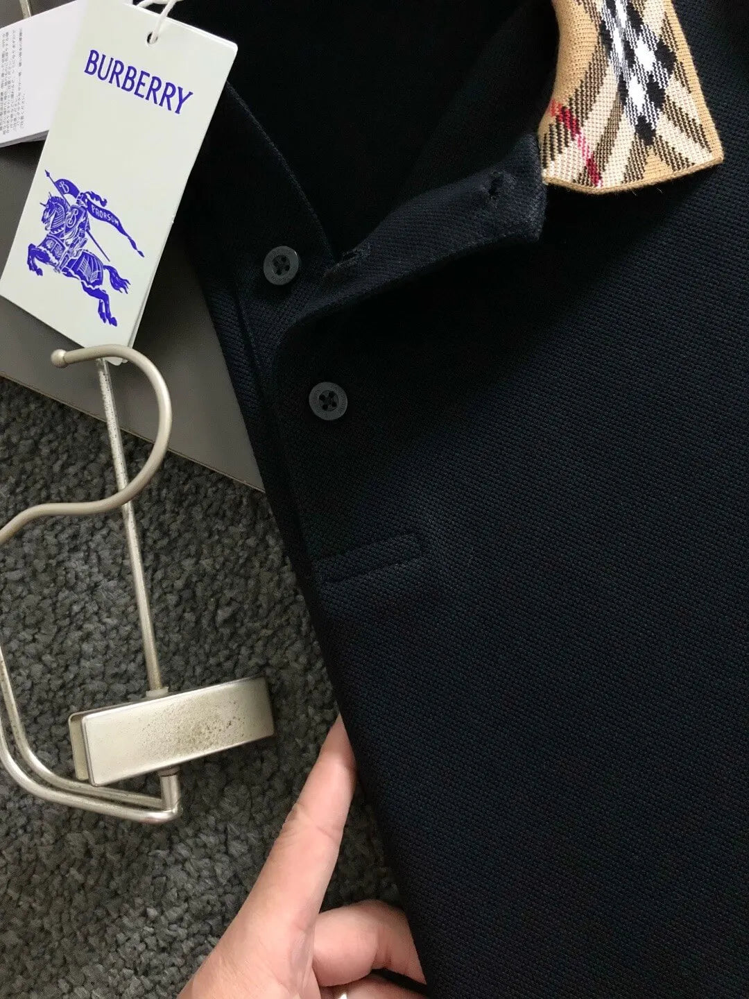 Plaid Collared Polo Shirt