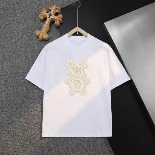 Cartoon Bear Graphic Crew Neck T-Shirt