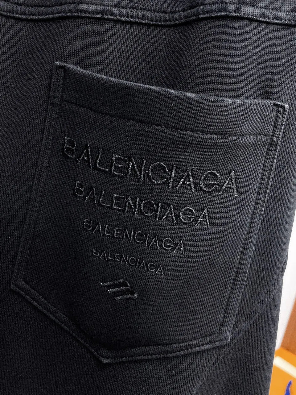 Geometric Stitching Adjustable‑hem Pants