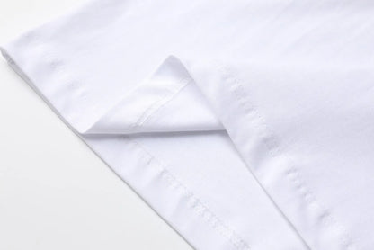 Blue Pattern Letter Print T-Shirt
