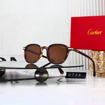 Vintage Round Thin Frame Sunglasses