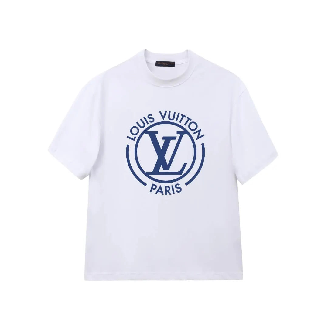 Blue Circular Letter T-Shirt