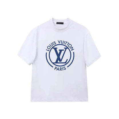 Blue Circular Letter T-Shirt