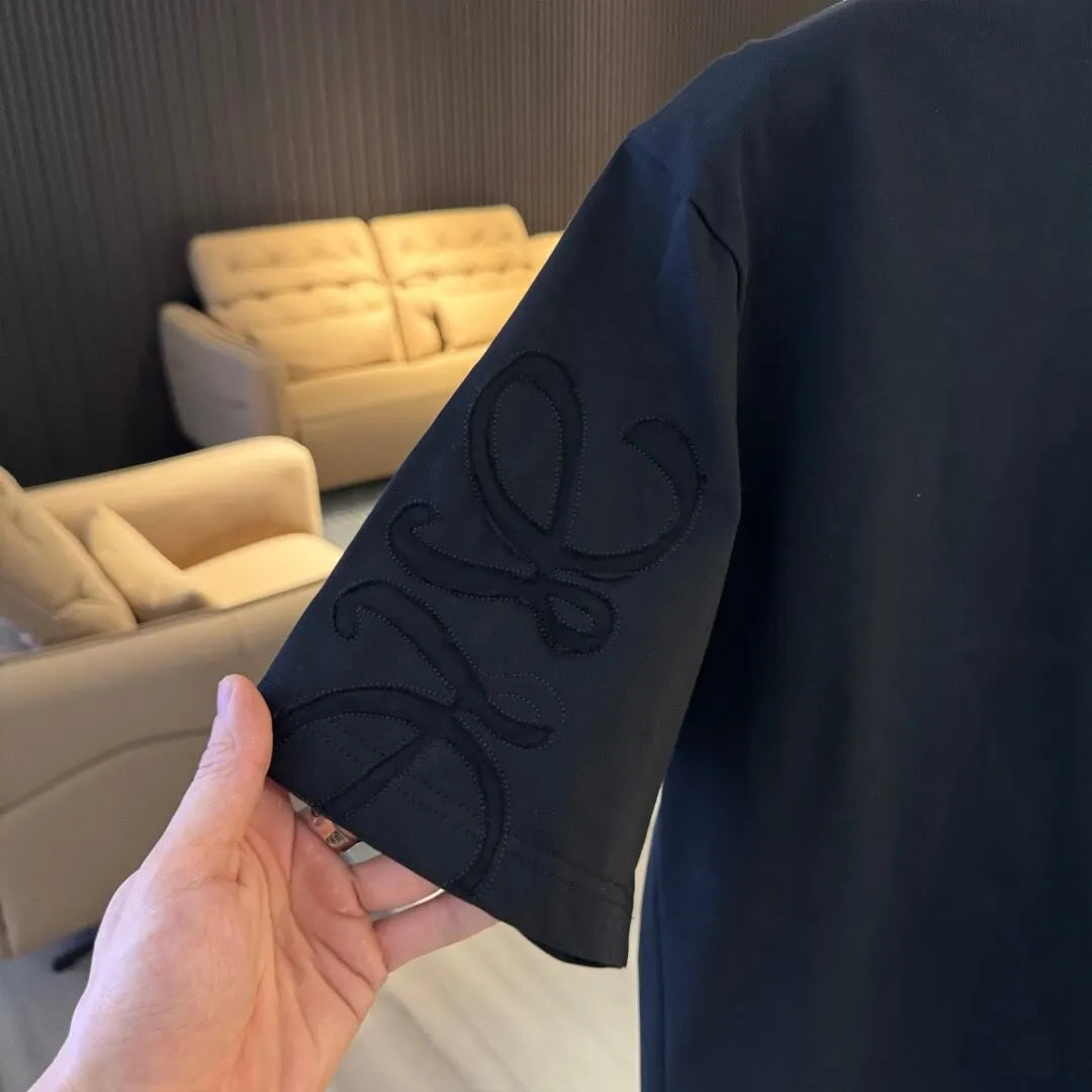 Classic Pattern Embroidered T‑Shirt