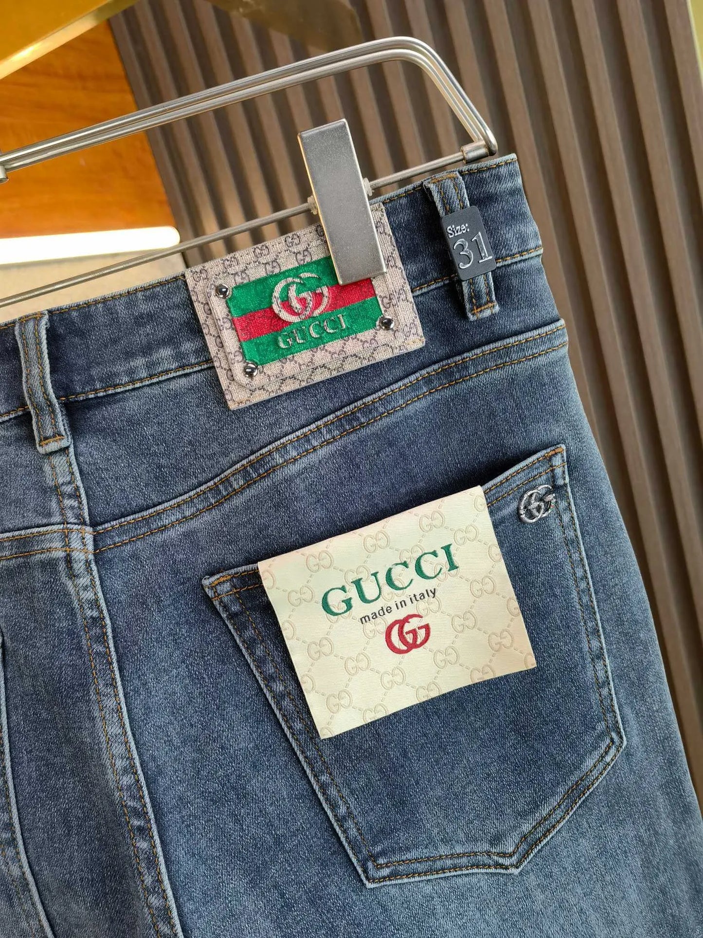 Classic Double G Denim Pants