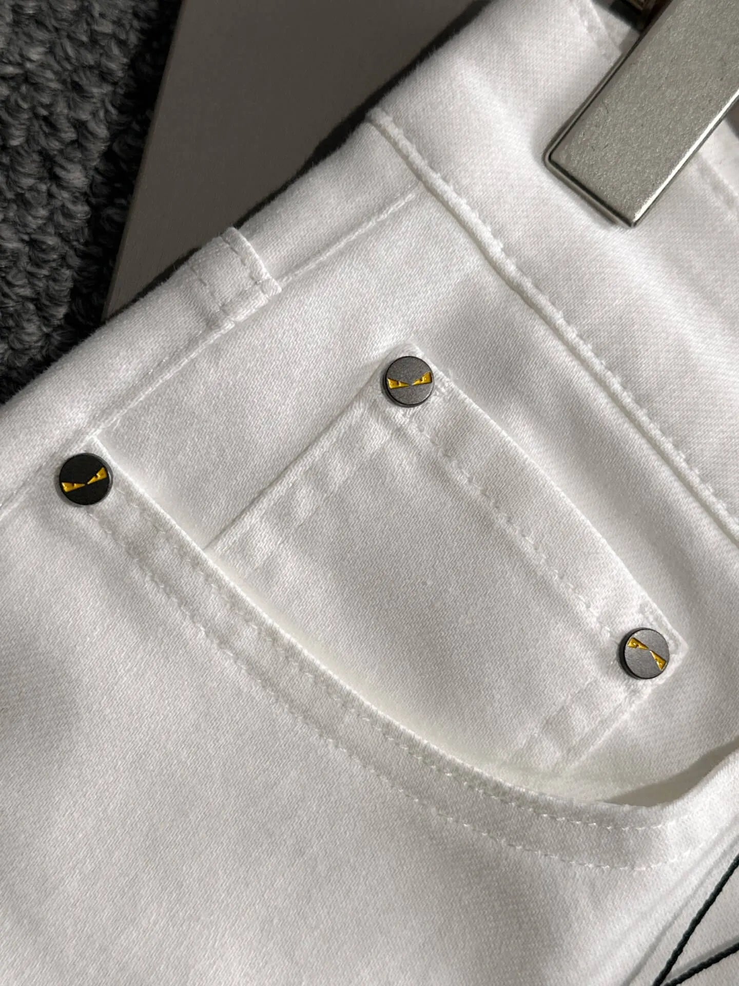 Eye Detail Slim Jeans