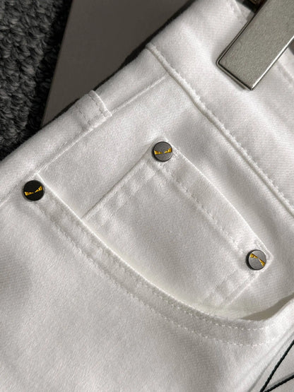 Eye Detail Slim Jeans