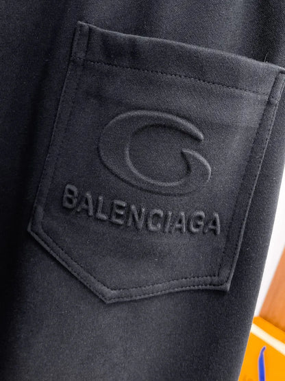 Side Circular Embroidery Pants