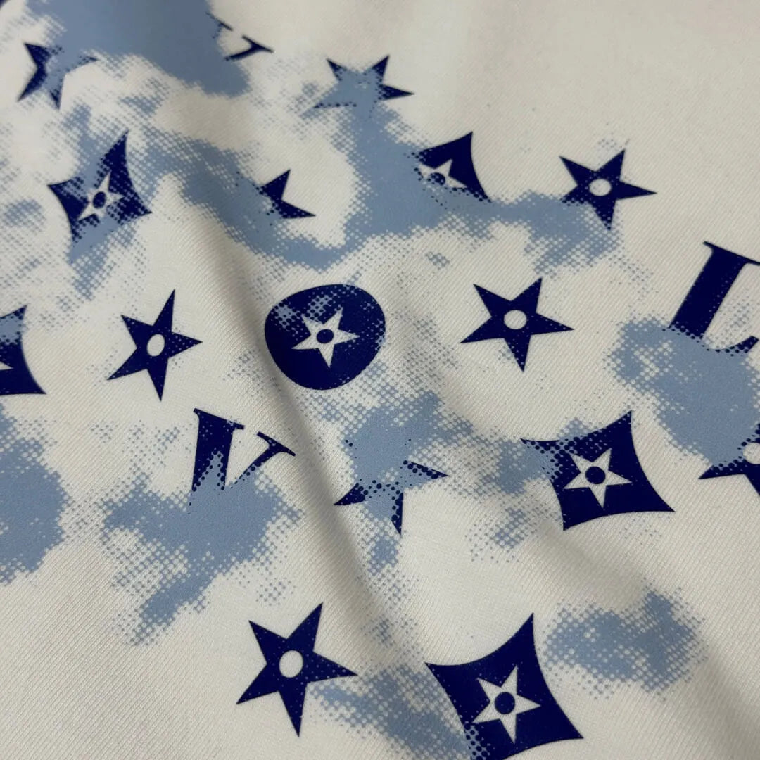 Blue Star Monogram Print T‑Shirt