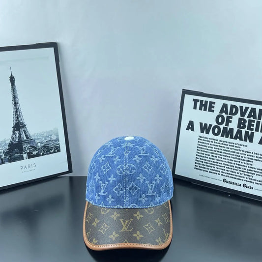 Denim Jacquard Two-Tone Baseball Cap