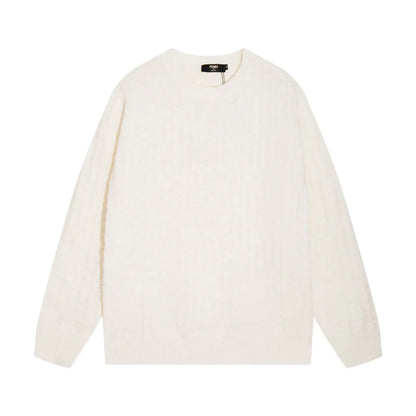 Tone‑on‑Tone Jacquard Sweater