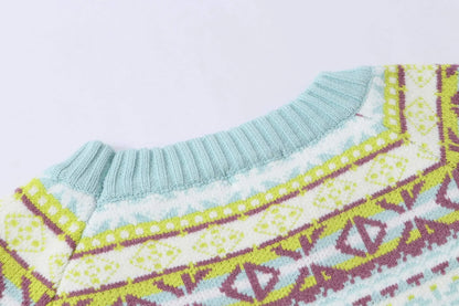 Retro Geo Jacquard Knit