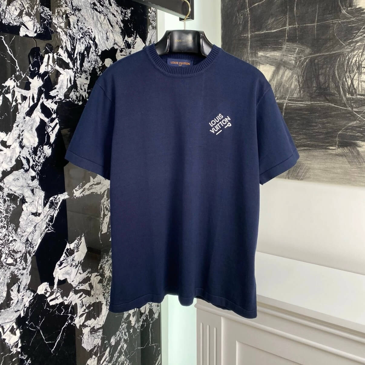Brooch Detail Embroidered T-Shirt