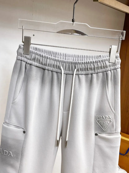 Dual‑Cargo Pocket Triangle  Pants