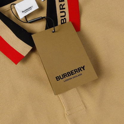 Striped Letter Polo Shirt