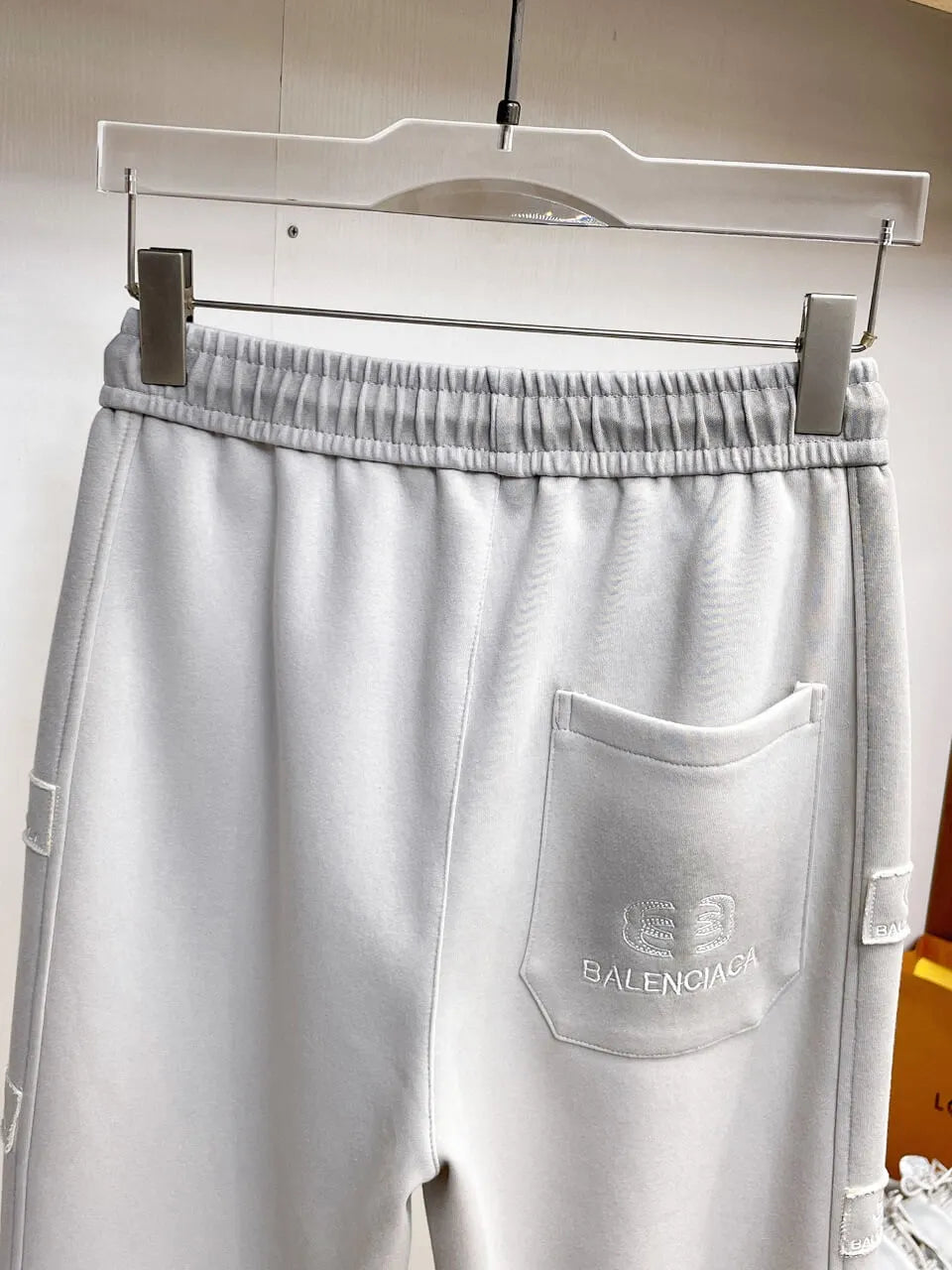 Side Multi‑Patch Decorated Straight Pants