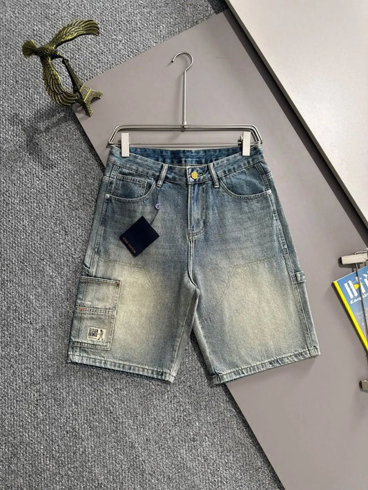 Cargo Pocket Workwear Denim Shorts