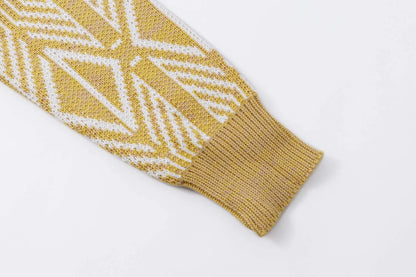 Geometric Jacquard Sweater