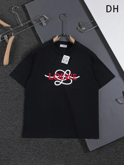 New Letter Embroidered T‑Shirt