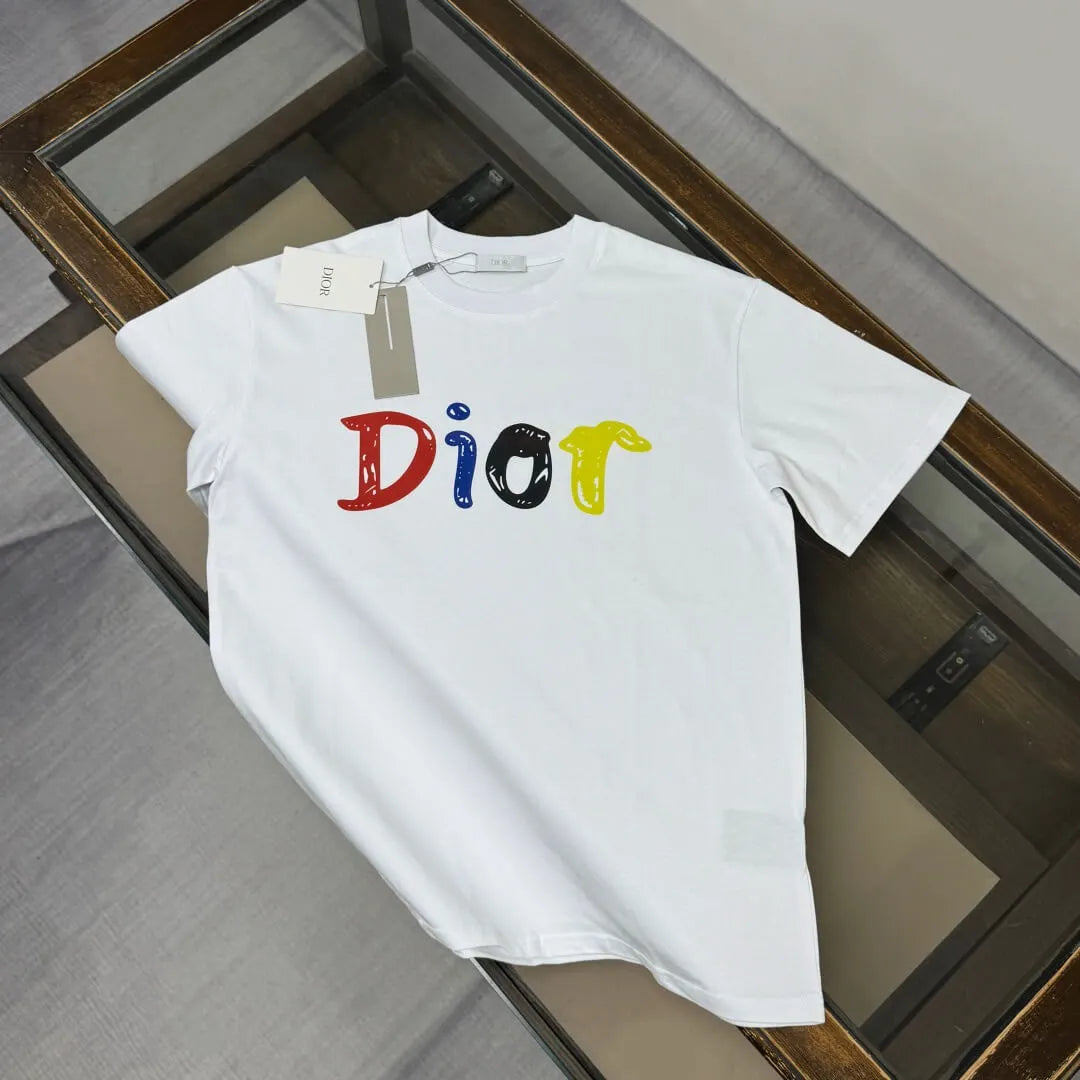 Rainbow Letter Print T-Shirt