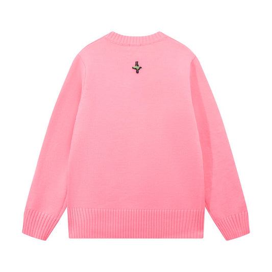 Side Graphic Knit Sweater