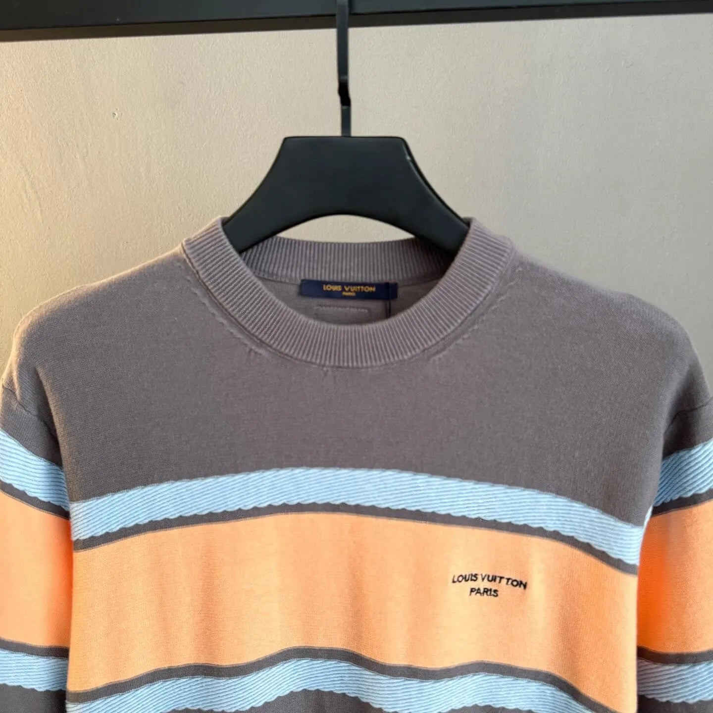 Crew Neck Striped T‑Shirt