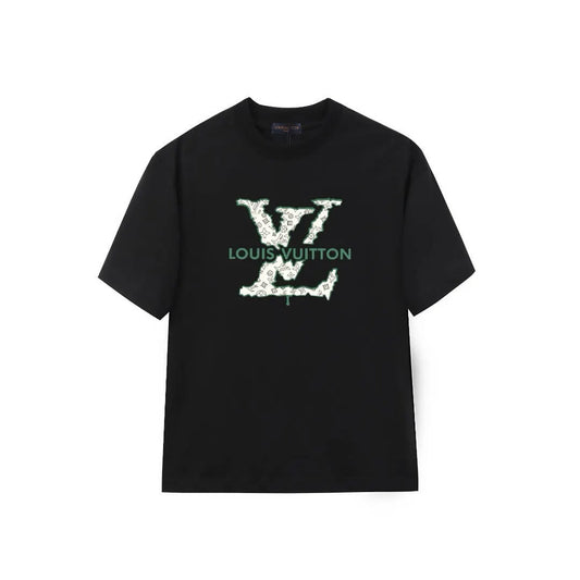 Green Outline Print T-shirt