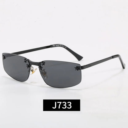 Rimless Star Decor Sunglasses
