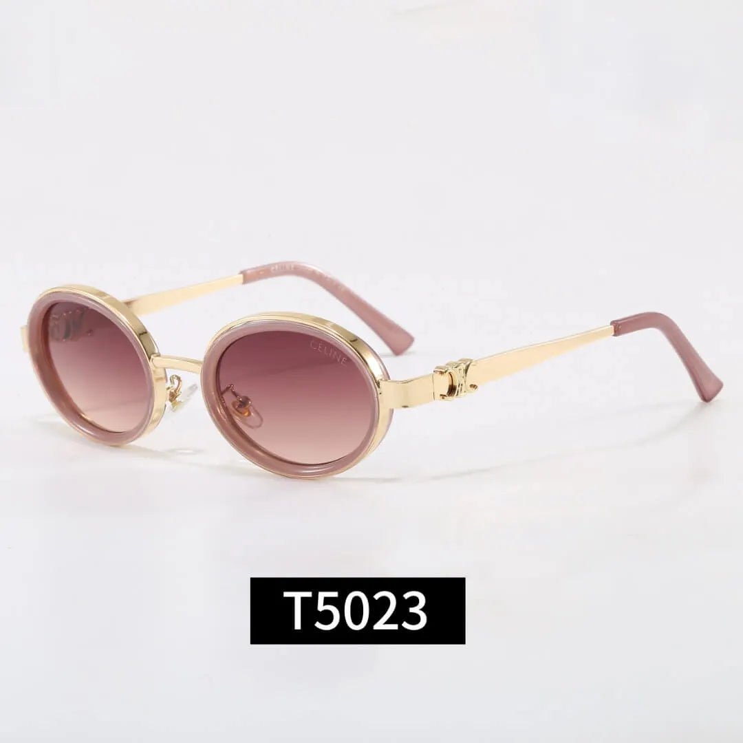 Round Metal Frame Triomphe Sunglasses